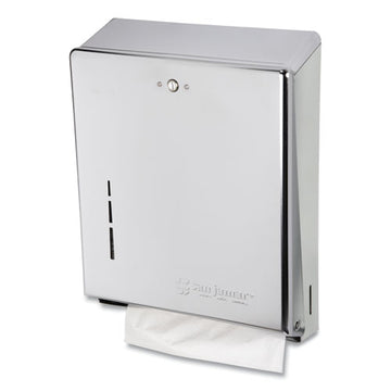 San Jamar® C-fold-multifold Towel Dispenser, 11.38 X 4 X 14.75, Chrome freeshipping - TVN Wholesale